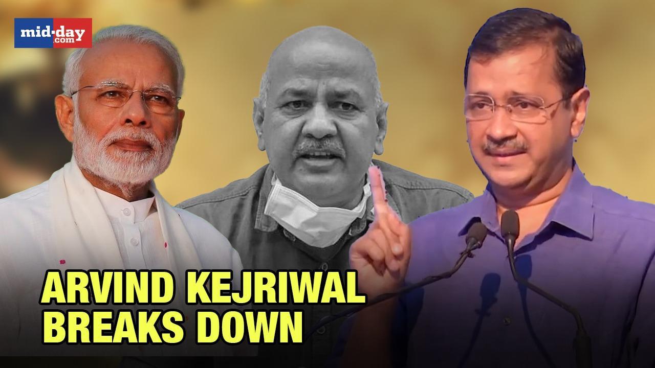 Delhi CM Kejriwal breaks down while talking about Sisodia’s arrest