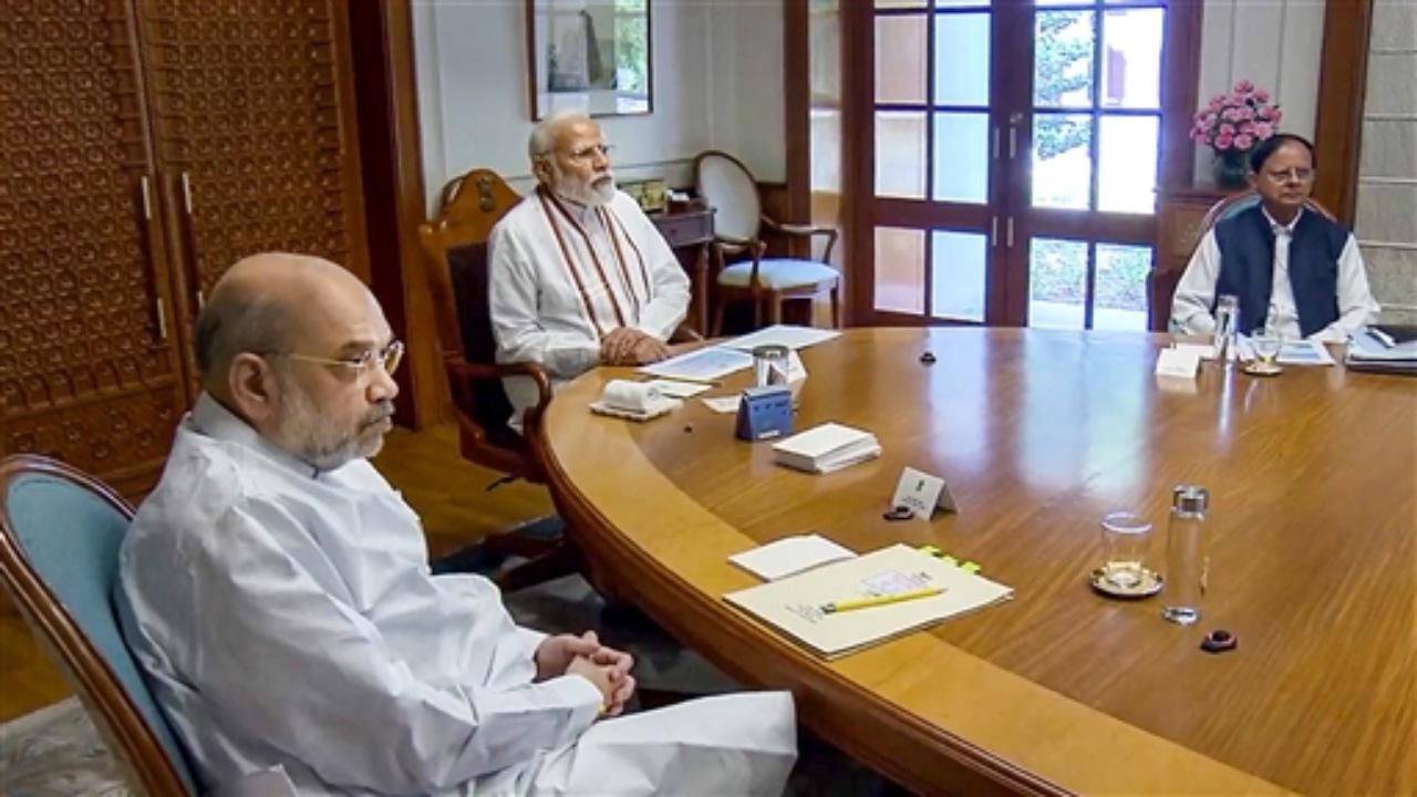 The prime minister chaired a high-level meeting here to review the preparedness of the Centre as well as the Gujarat government to deal with the situation arising out of the impending cyclone, which is also expected to impact Pakistan.