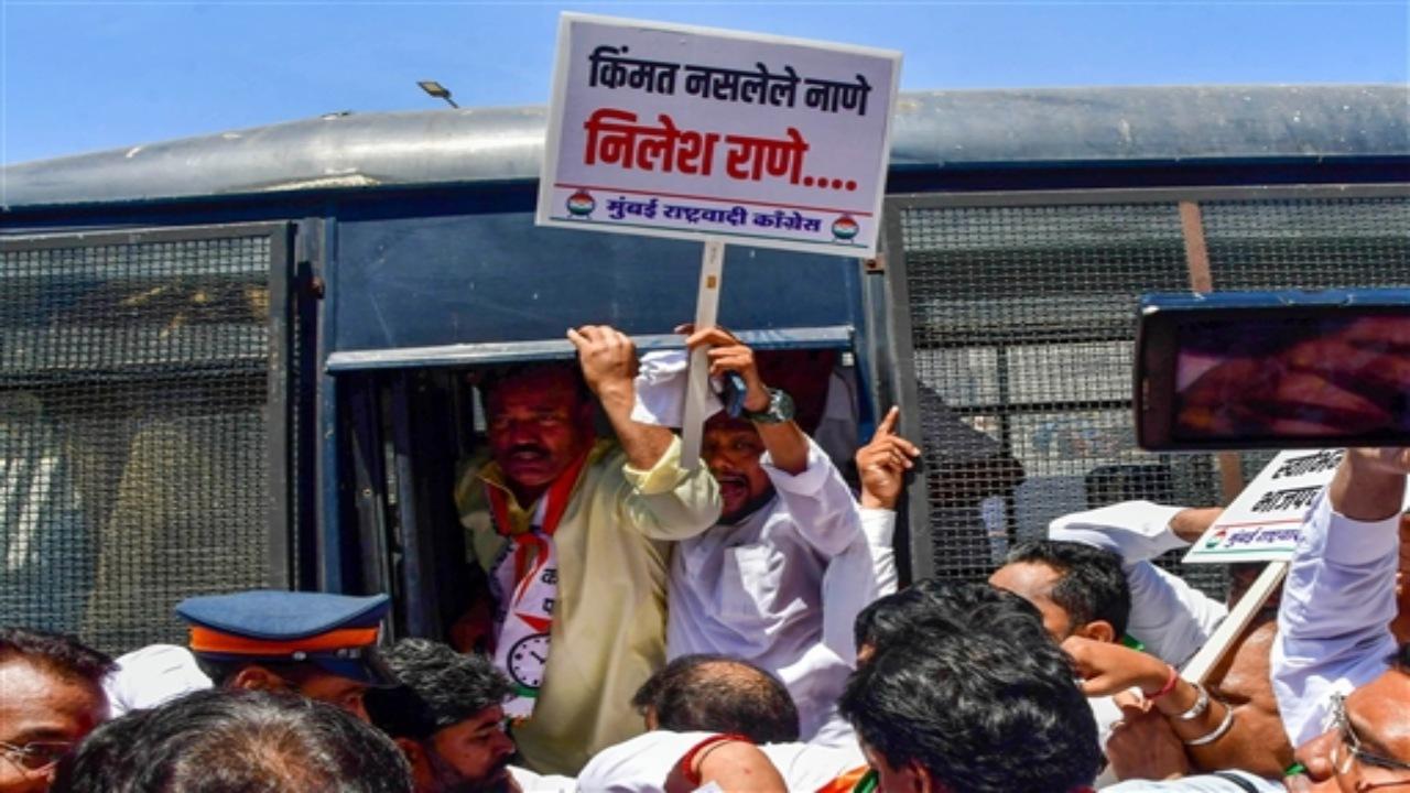 The `Mumbai Jail Bharo Andolan` was organised by the NCP`s Mumbai unit working president Narendra Rane. Party spokesperson Clyde Crasto and others were arrested by the police, the statement added The `Mumbai Jail Bharo Andolan` was organised by the NCP`s Mumbai unit working president Narendra Rane. Party spokesperson Clyde Crasto and others were arrested by the police, the statement added