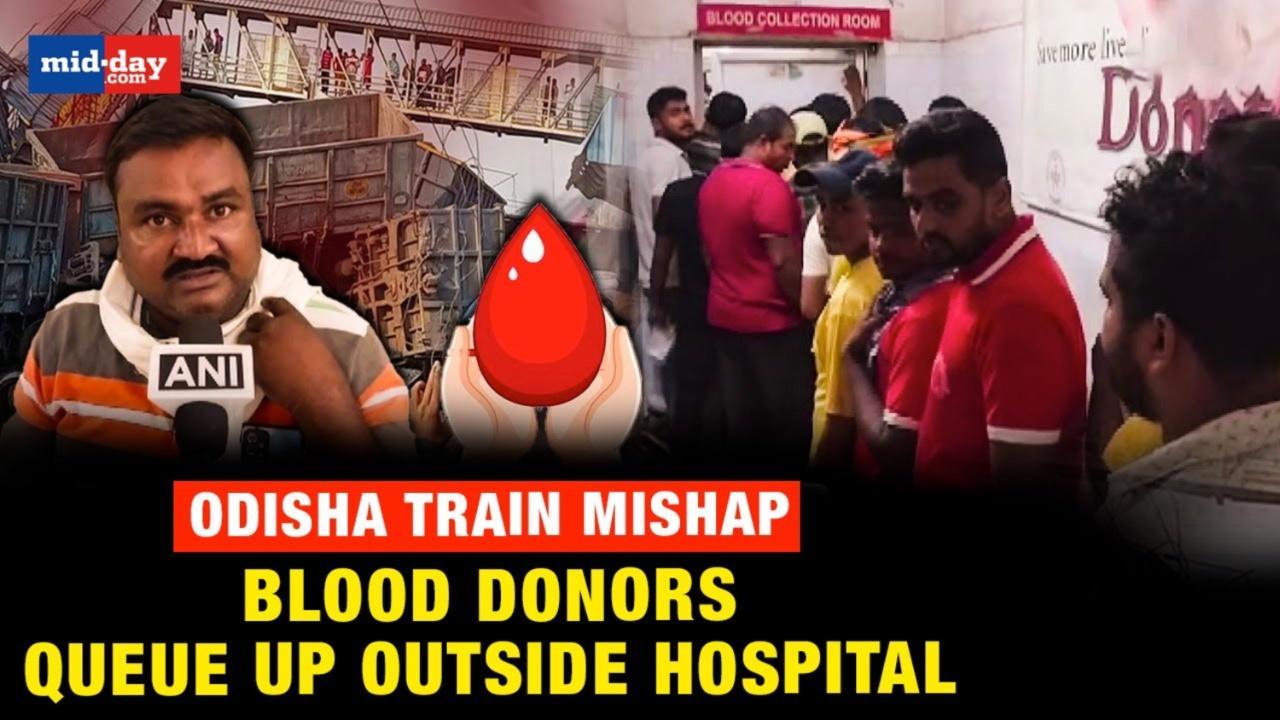 Odisha train mishap: Blood donors queue up outside hospital to help victims 