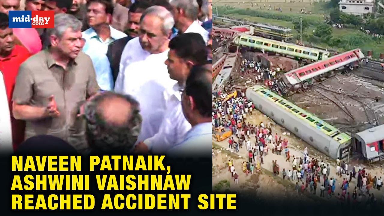 CM Patnaik, Ashwini Vaishnaw reach accident site to take stock of the situation