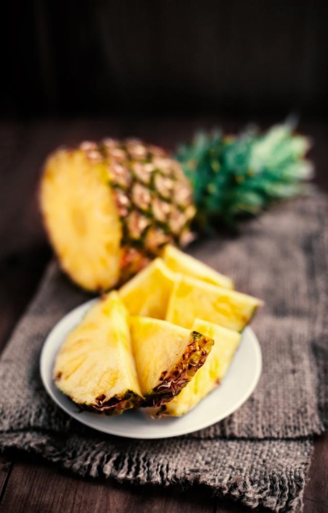 It contains an enzyme called bromelain, which aids digestion and helps reduce gas. Enjoy fresh pineapple as a snack or include it in your meals