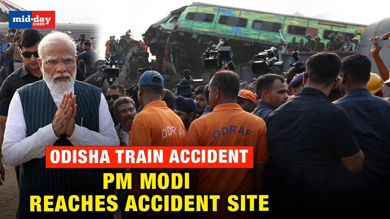 Odisha train accident: PM Modi reaches accident site