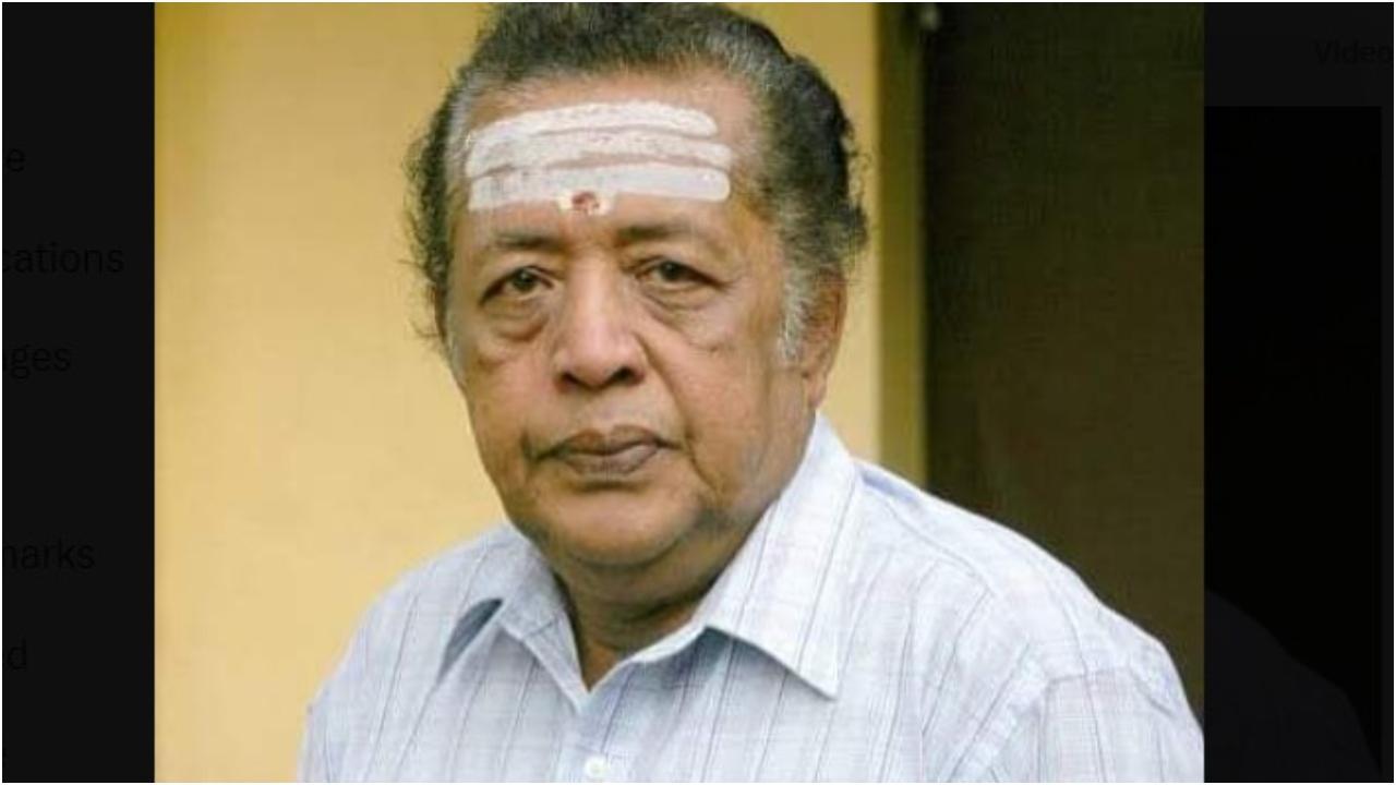 Malayalam actor Poojappura Ravi, known for comic roles, passes away aged 86
