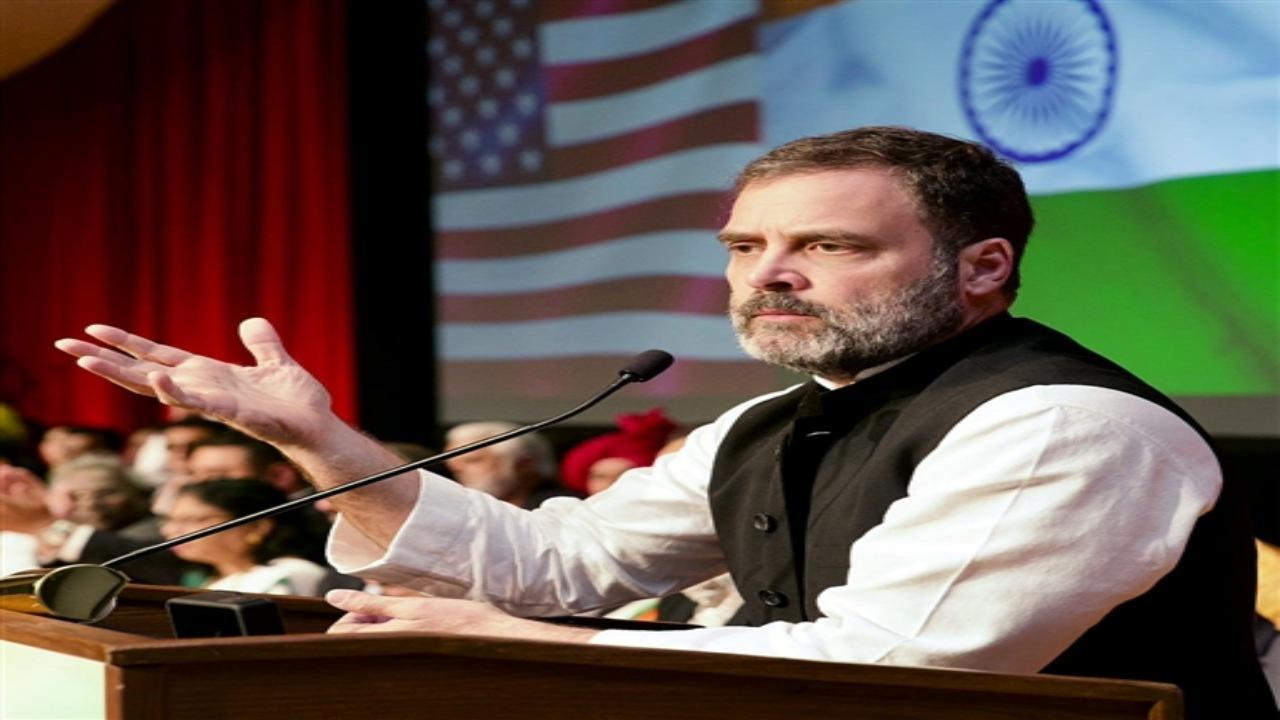 Congress leader Rahul Gandhi has attacked Prime Minister Narendra Modi and his BJP saying they never talk about the future, and always blame somebody else in the past for their failures. Photos/ANI