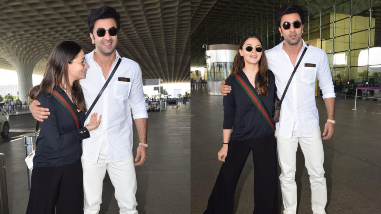 In Pics: Ranbir Kapoor sports clean-shaven look as he gets papped with Alia