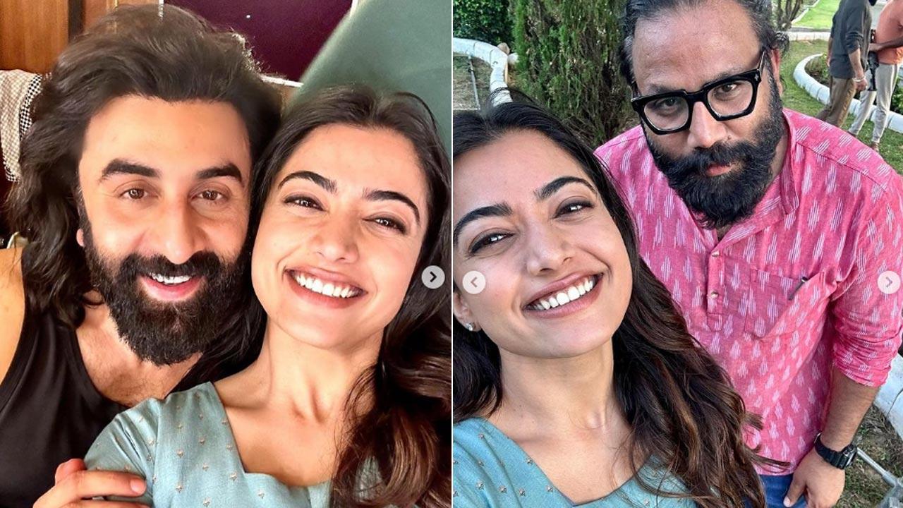 Rashmika Couple Xxx - Rashmika Mandanna calls Ranbir Kapoor 'perfect' as she wraps 'Animal'  shoot; shares BTS pics