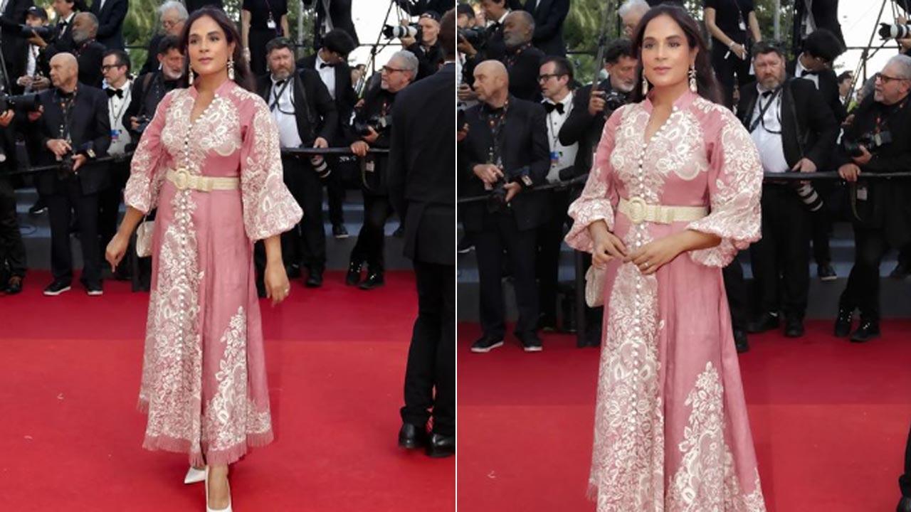 Richa Chadha drops pictures of her Cannes look in pink dress gifted by Ali Fazal