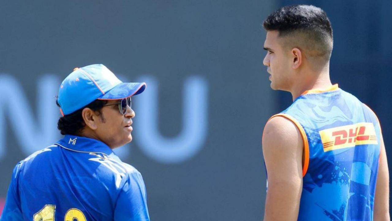 Sachin Tendulkar and Arjun Tendulkar