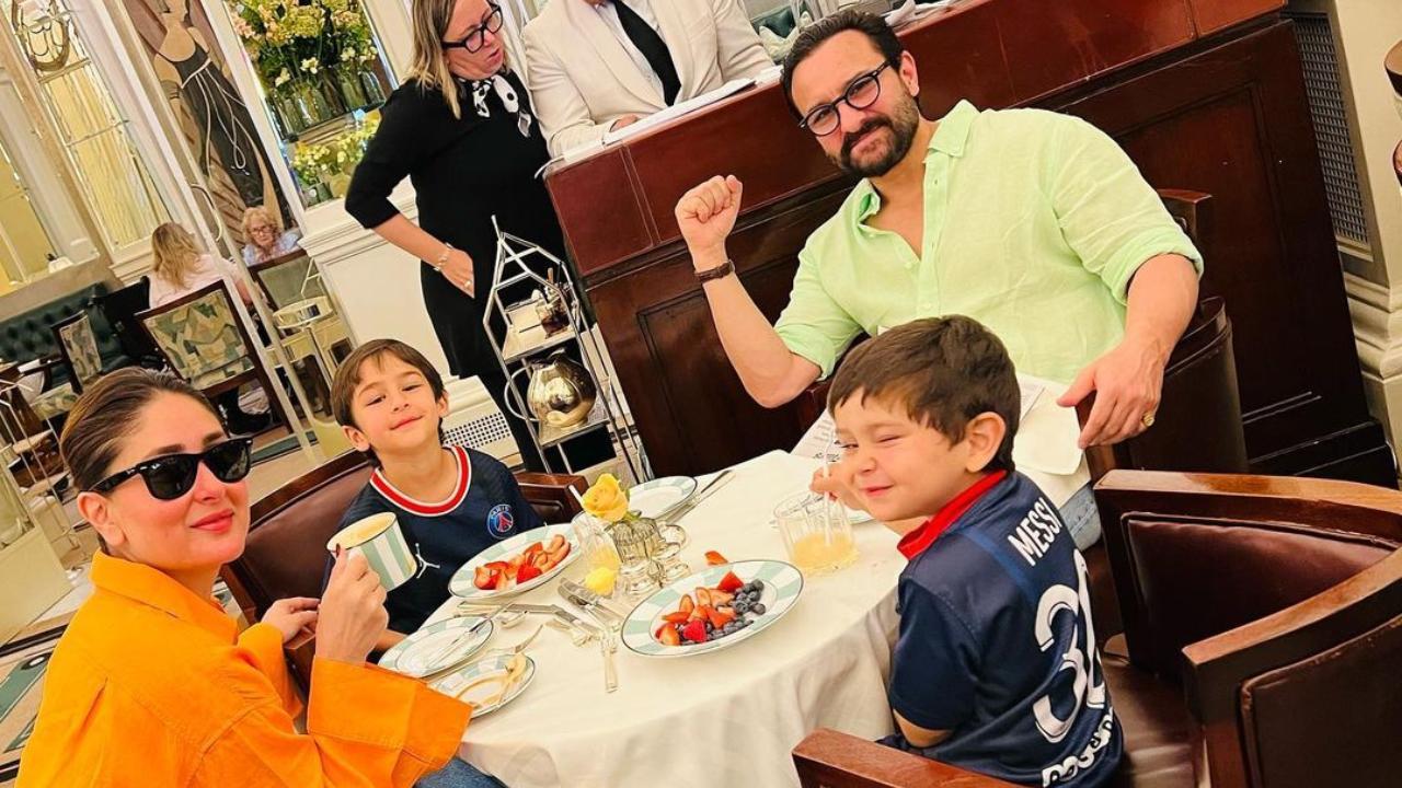 Kareena Kapoor Khan shares picture of 'colourful' breakfast with Saif, Taimur and Jeh