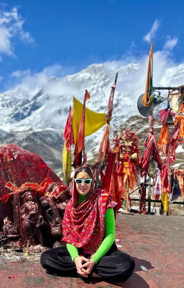 Sara often visits the holy site of Kedarnath which is also the title of her debut film