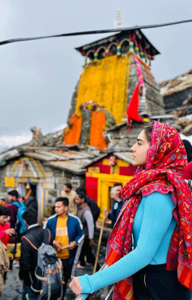During her recent visit to Kedarnath, Sara shared multiple pictures and reflected on her journey to the holy place