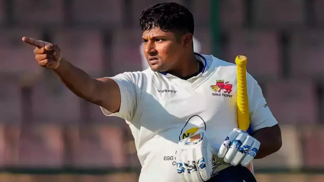 Test snub needles Sarfaraz Khan again