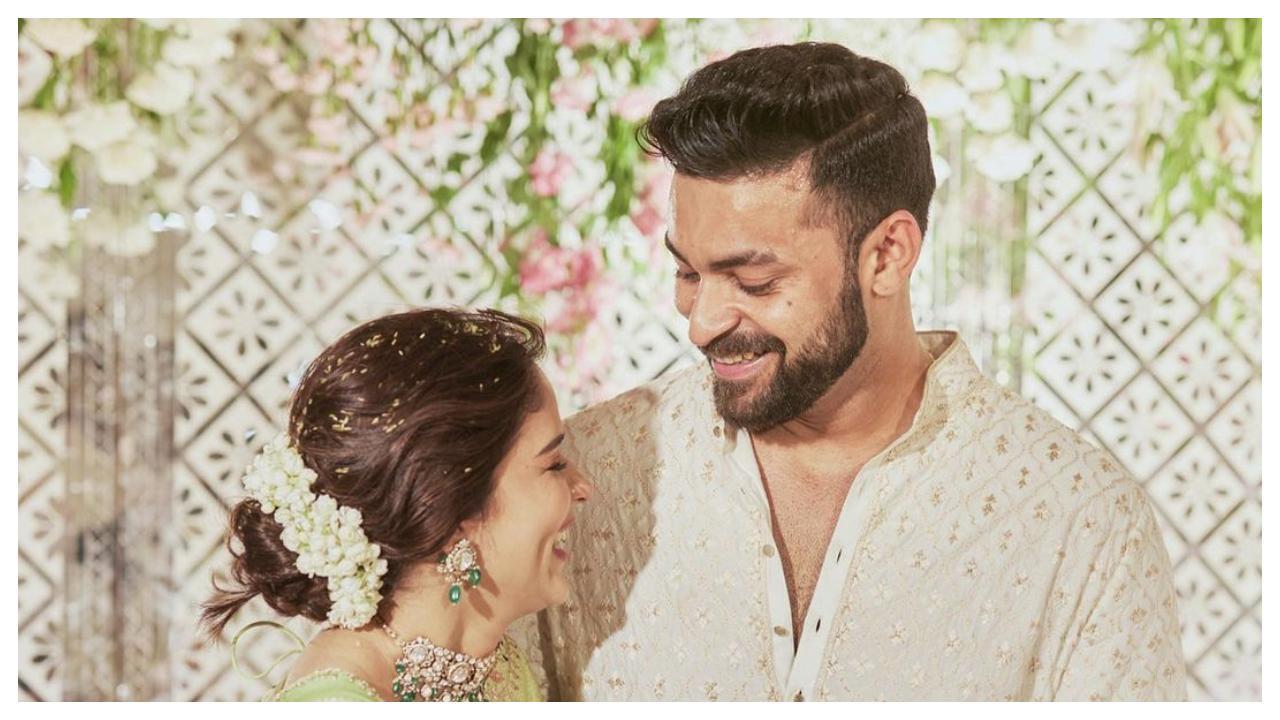 Varun Tej and Lavanya Tripathi make relationship official in dreamy summer engagement; see pics