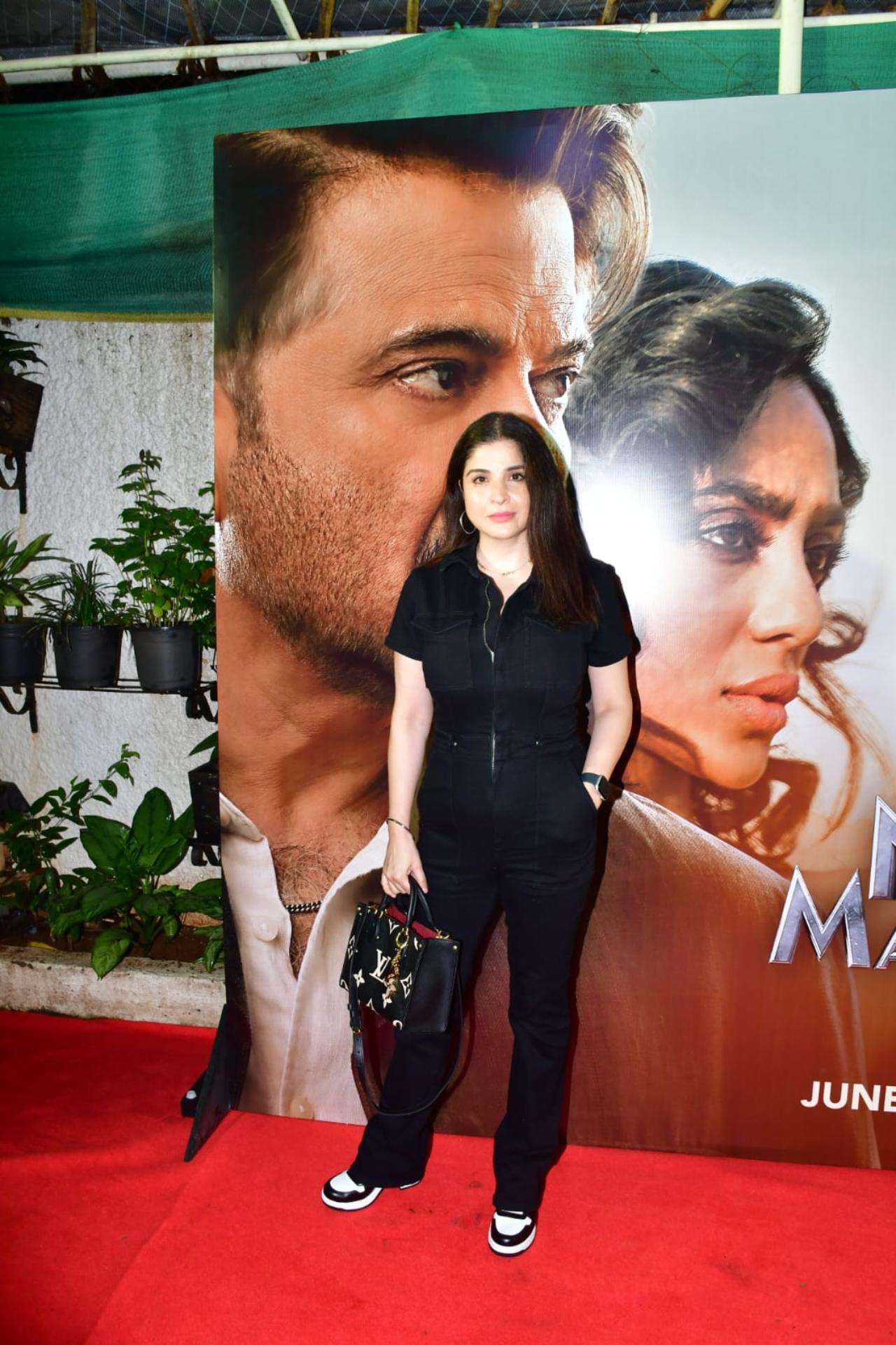 Maheep Kapoor kept it simple in a black co-ord set for the screening