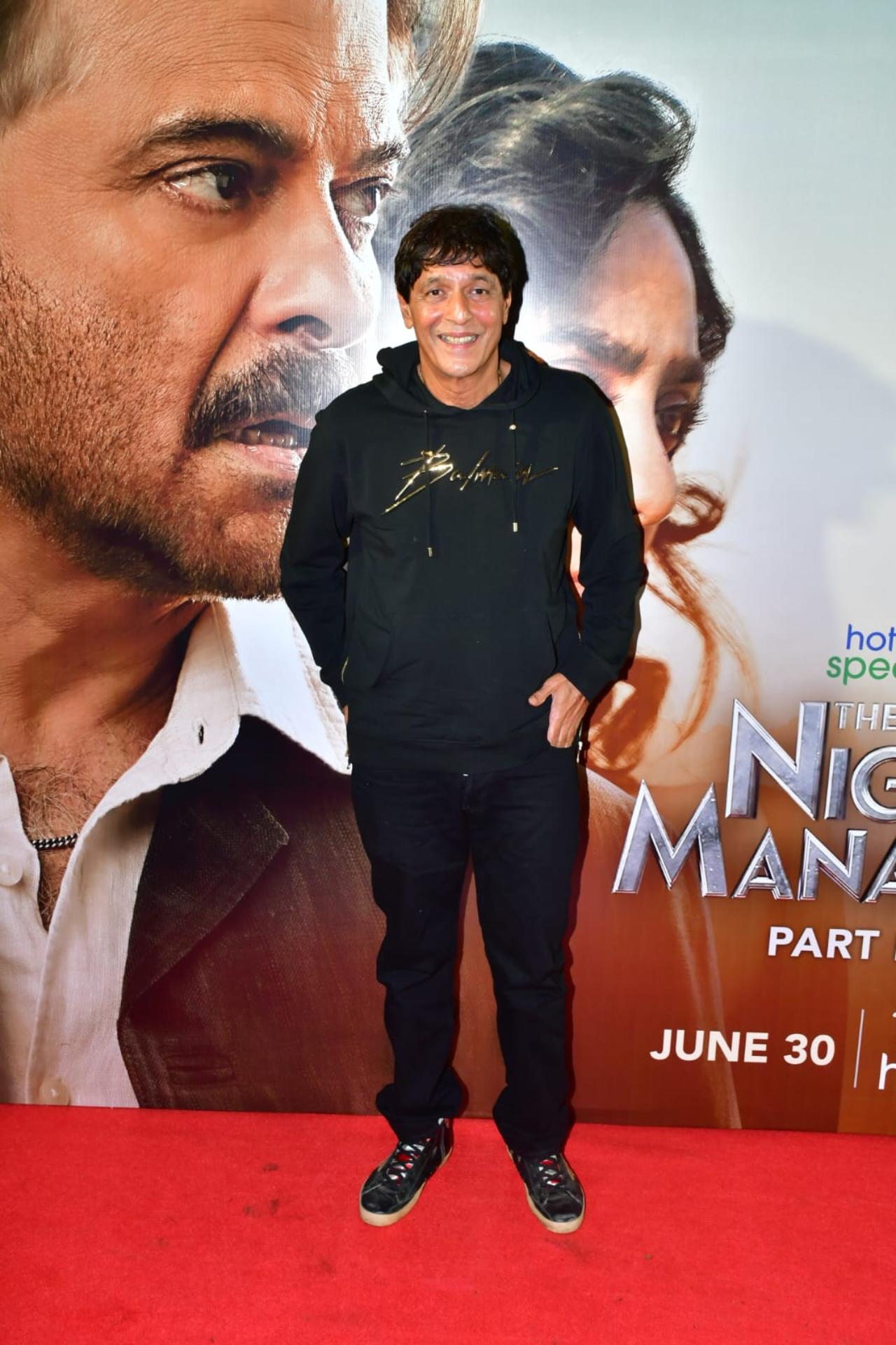 Chunky Pandey was all smiles and his goofy self at the screening of the series in Mumbai