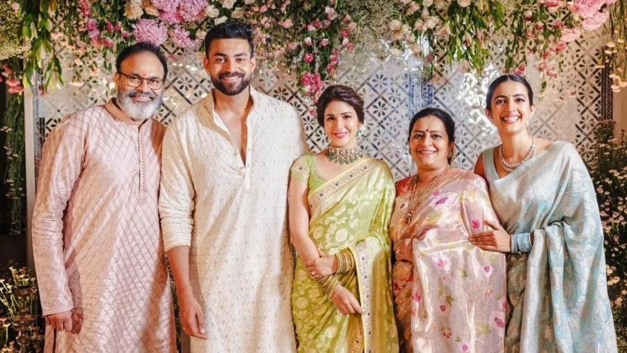 The groom's father Naga Babu wrote, 