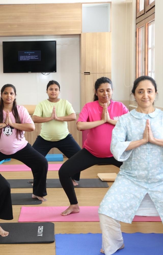 Yoga is a holistic science and works on the body, mind and spirit of the mother-to-be, said yoga therapist Nityatara Raina
