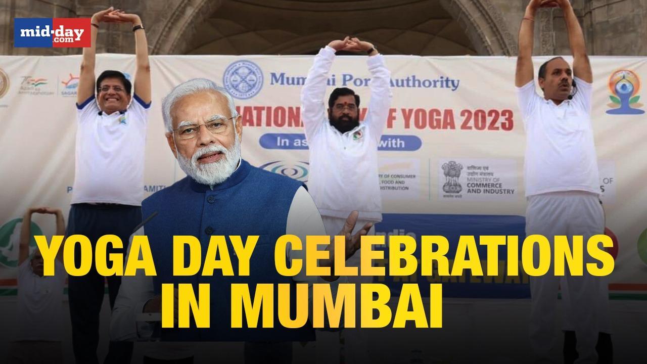 International Yoga Day 2023: Maha CM Shinde performs Yoga, PM wishes virtually