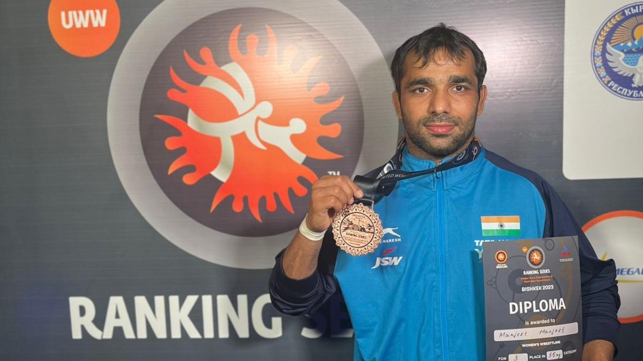 India's Manjeet bags bronze in UWW ranking series wrestling event in Kyrgyzstan