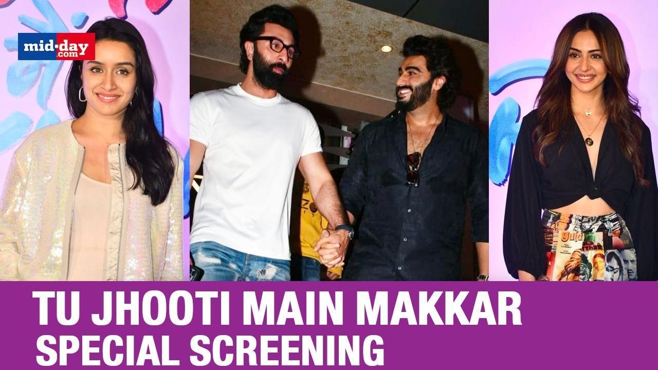 Ranbir Kapoor, Shraddha Kapoor And Others Attend Tu Jhooti Main Makkar Screening
