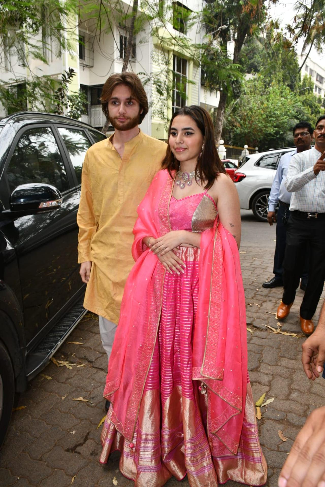 Filmmaker Anurag Kashyap's daughter Aaliyah was also at the pre-wedding festivities. A close friend of Alanna, Aaliyah was accompanied by her boyfriend Shane Gregoire