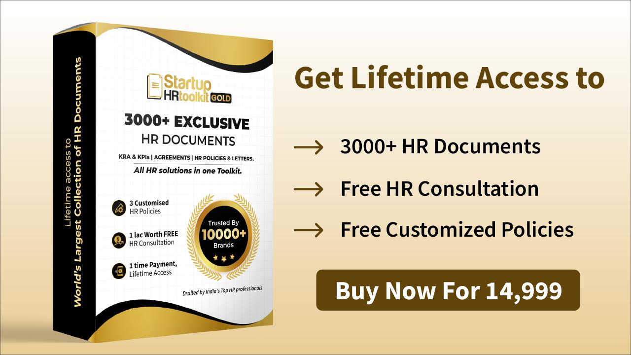 StartupHR Toolkit, India's leading HR brand, has launched the Gold version of its flagship product
