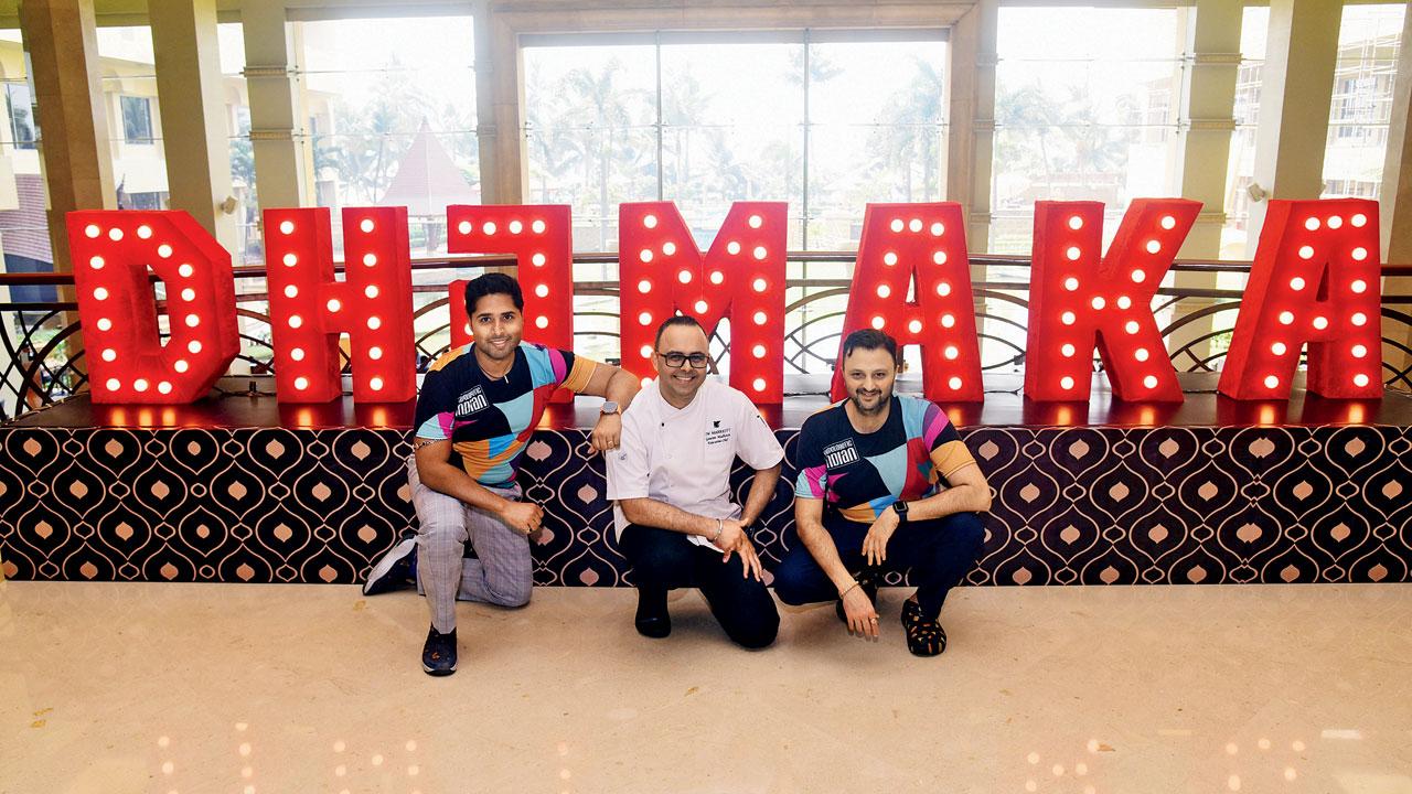 (L-R) Chef Chintan Pandya and restaurateur Roni Mazumdar of Dhamaka in New York had arrived in the city last fortnight to host dinners with Marriott’s Chef Gaurav Malhotra and celebrate the forgotten dishes of India