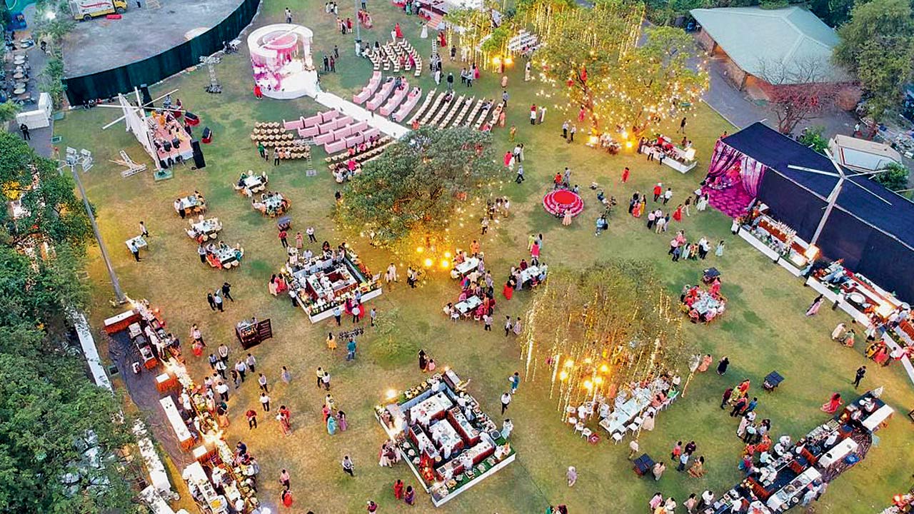 A drone camera image of a wedding in Mumbai, shot by Mumbai based photographer Yogesh Surani. “Particularly during events like concerts, it’s the drone operator who needs to exercise extra caution, since the artiste is but likely to move around on stage freely and can collide with the camera if the pilot is not careful,” says Surani, who has six years of experience in drone photography
