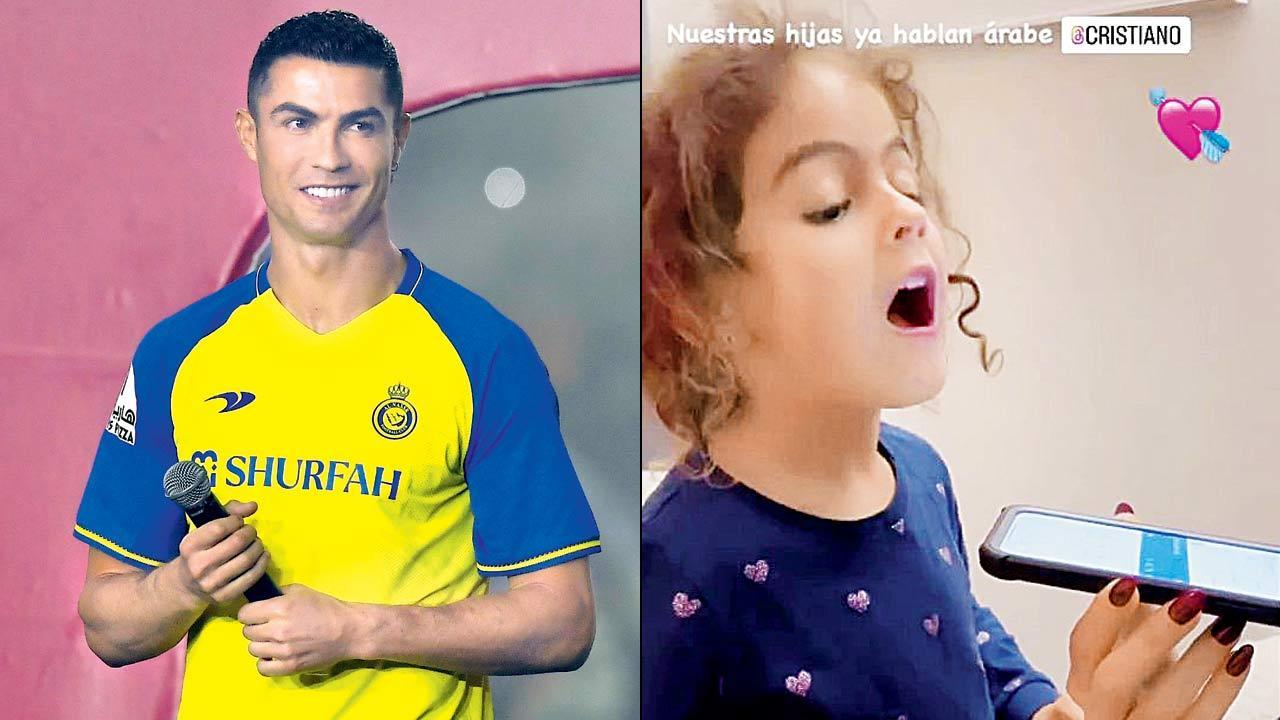 Cristiano Ronaldo’s daughter learning Arabic in new home