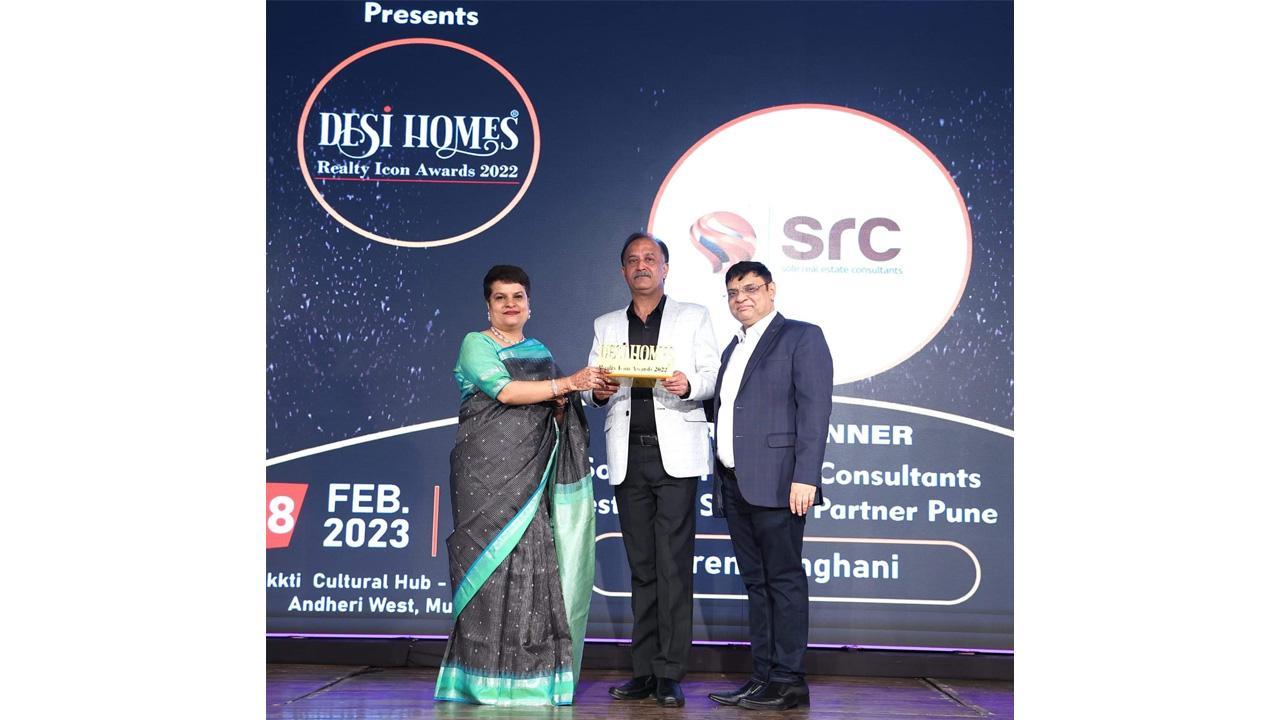 Desi Homes Realty Icon Awards Honored Hiren Sanghani- Sole Real Estate Consultants As Best Sole Selling Partner, Pune