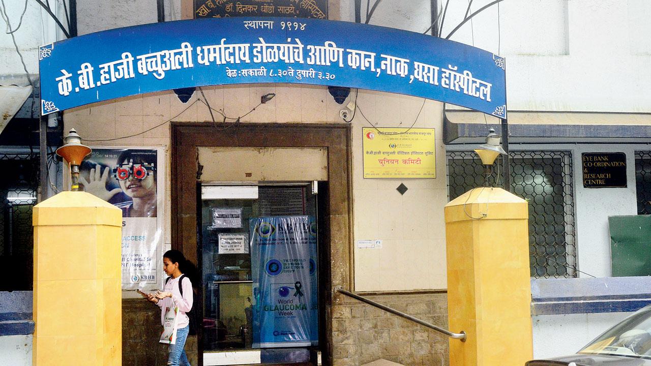 The Eye Bank Coordination and Research Centre in Parel, which was founded in 1995, is said to be the oldest and the largest eye bank in the city. The eye centre filed a writ petition against the 2008 ban prohibiting eye banks in Maharashtra from transferring cornea to other states. The HC revoked the ban last week. Pics/Satej Shinde