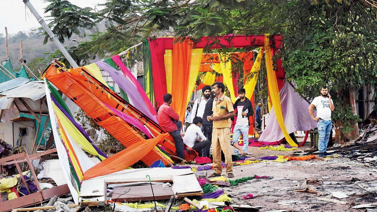 Mumbai: Fire guts set of TV serial at Film City