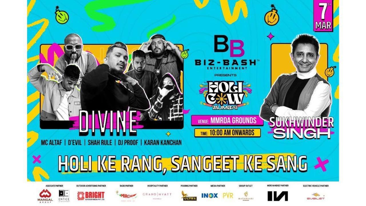Harshita Shetty’s BizBash Entertainment is thrilled to announce “Holi Cow” witnessing Divine, Sukhvinder Singh and Many More this Holi
