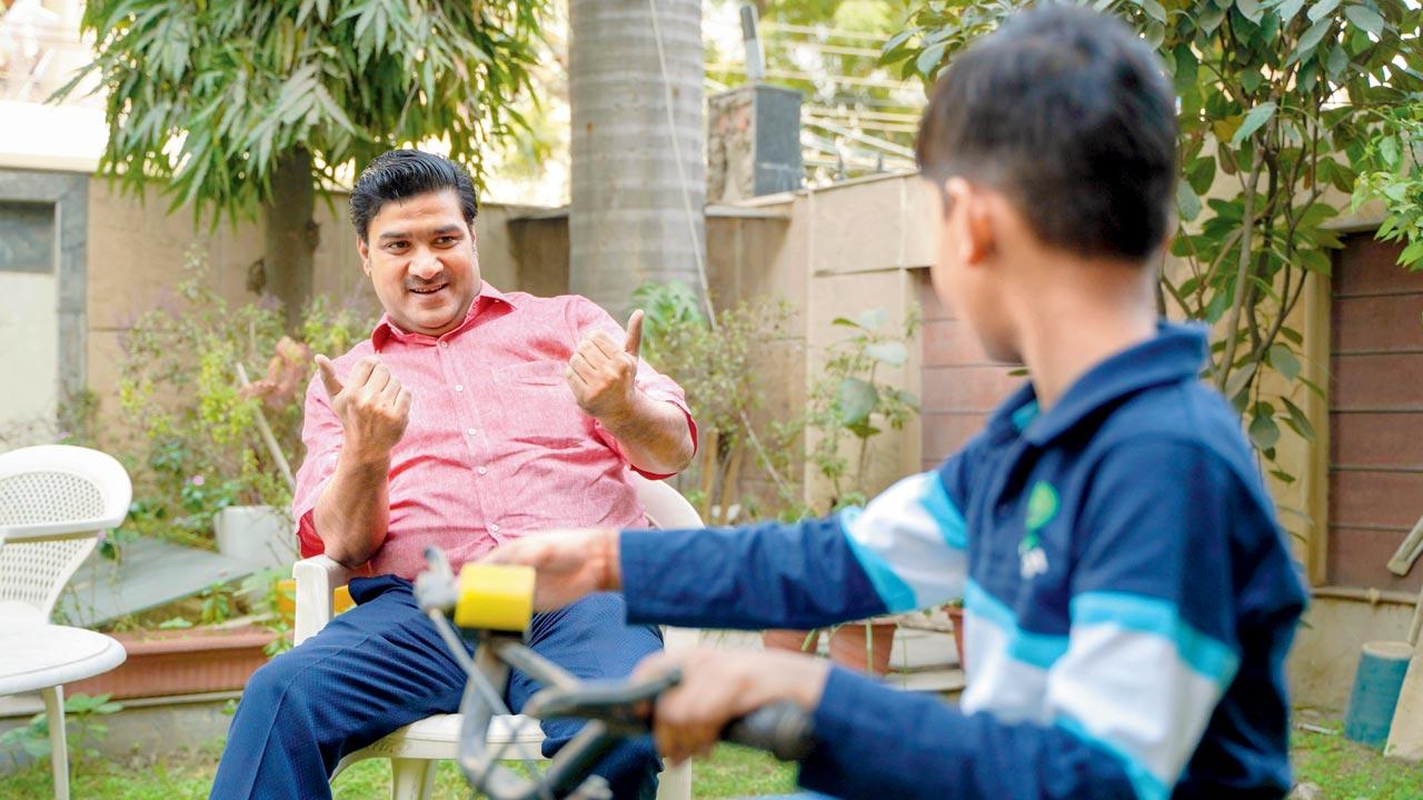 Businessman Abhinav Krishan Aggarwal fought a long battle for the custody of his seven-year-old adopted son. Aggarwal had skipped the CARA procedure as he found it time-consuming, only to be dragged into a child trafficking case in 2017. Aggarwal with his family at their Delhi home. Pics/Nishad Alam