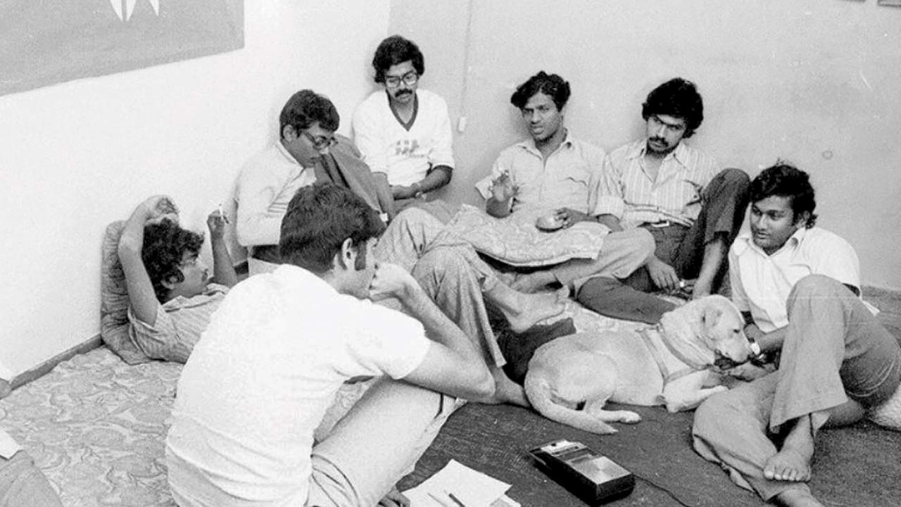 An old picture showing life at an IIT-B hostel put up on Facebook