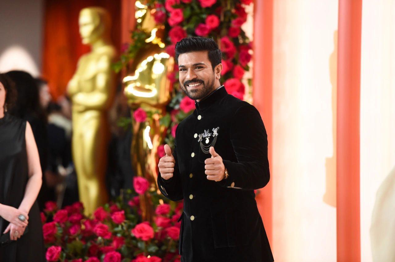 Ram Charan was in quite the jolly mood as he represented the country at the Oscars. 