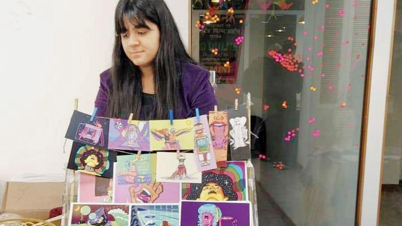 A creator presents her books at a stall during last year’s festival