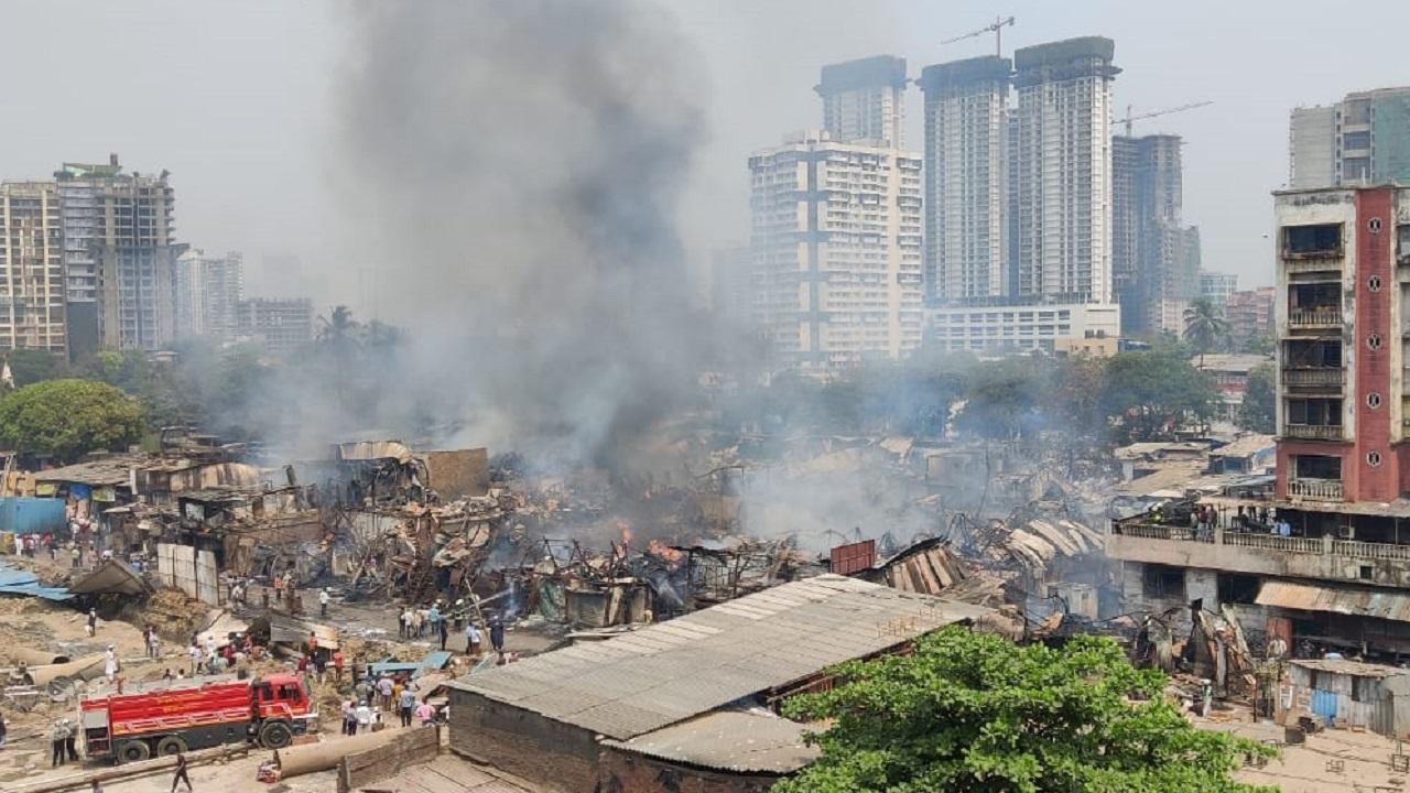 In Photos: Major fire breaks out at furniture godown in Mumbai's Jogeshwari