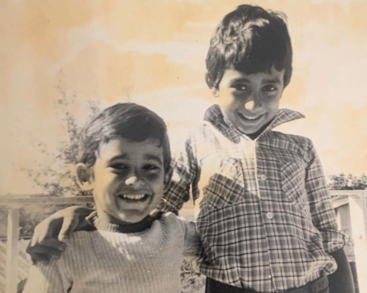 Rahul Khanna took to his Instagram handle and treated fans with this childhood picture of himself and his younger brother Akshaye Khanna