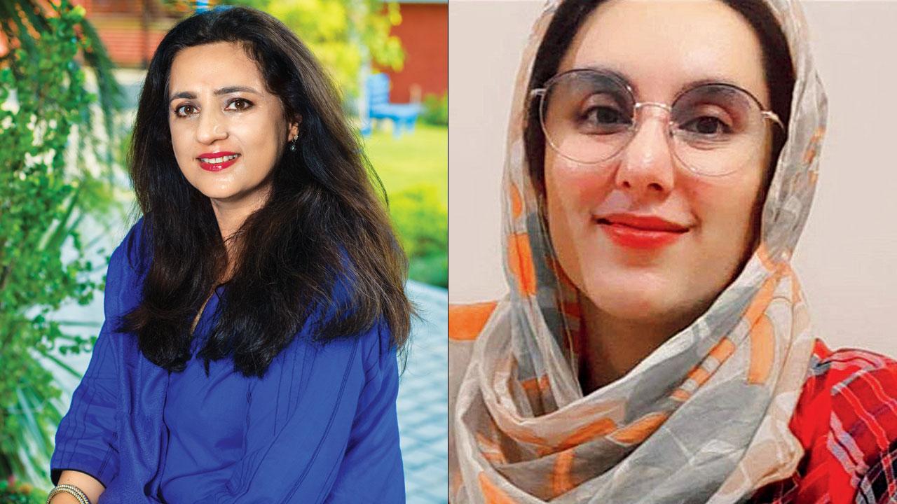 Dr Tarana Hussain Khan and Laila Azimi