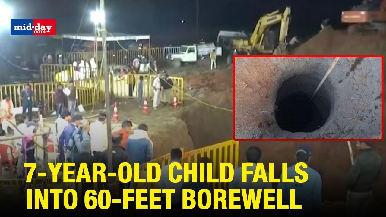7-Yr-Old Child Falls Into 60-Feet Borewell In MP, Rescue Operations Underway
