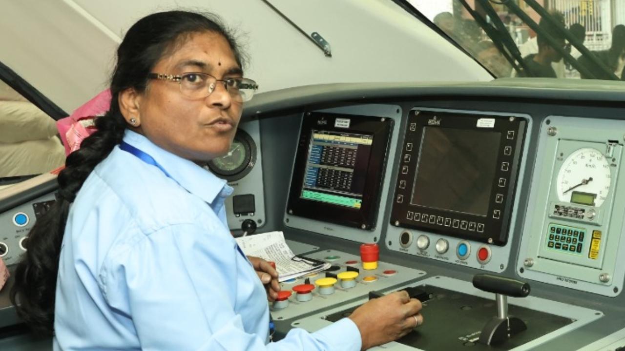 Speaking about the opportunity she got to drive the Vande Baharat Express, Surekha Yadav, the woman pilot says, “I am thankful for the opportunity to pilot the new age, state-of-the-art technology Vande Bharat train. The train departed Solapur at the right time and reached CSMT five minutes before time.” She will take it from Mumbai to Solapur today