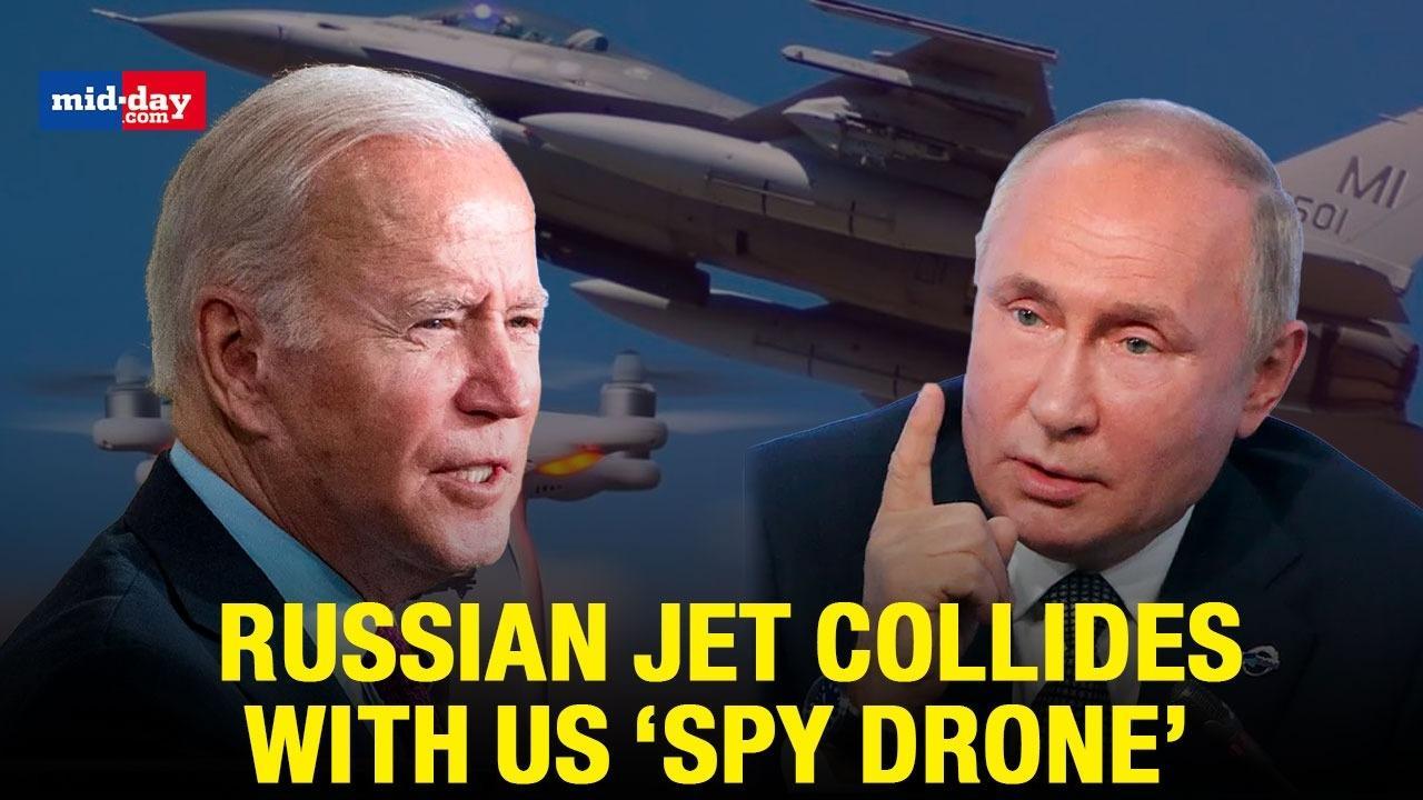 US ‘Spy Drone’ And Russian Jet Collide Over Black Sea, Pentagon Responds