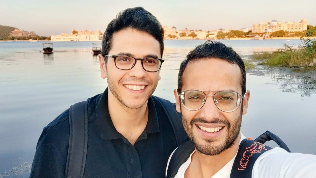 Delhi-based Uday Raj Anand (right) and his partner Parth Phiroze Mehrotra have been together for nearly 18 years. It was only after they had their children in 2020 that “the indignity of not being seen as a family unit, became much more apparent” to them