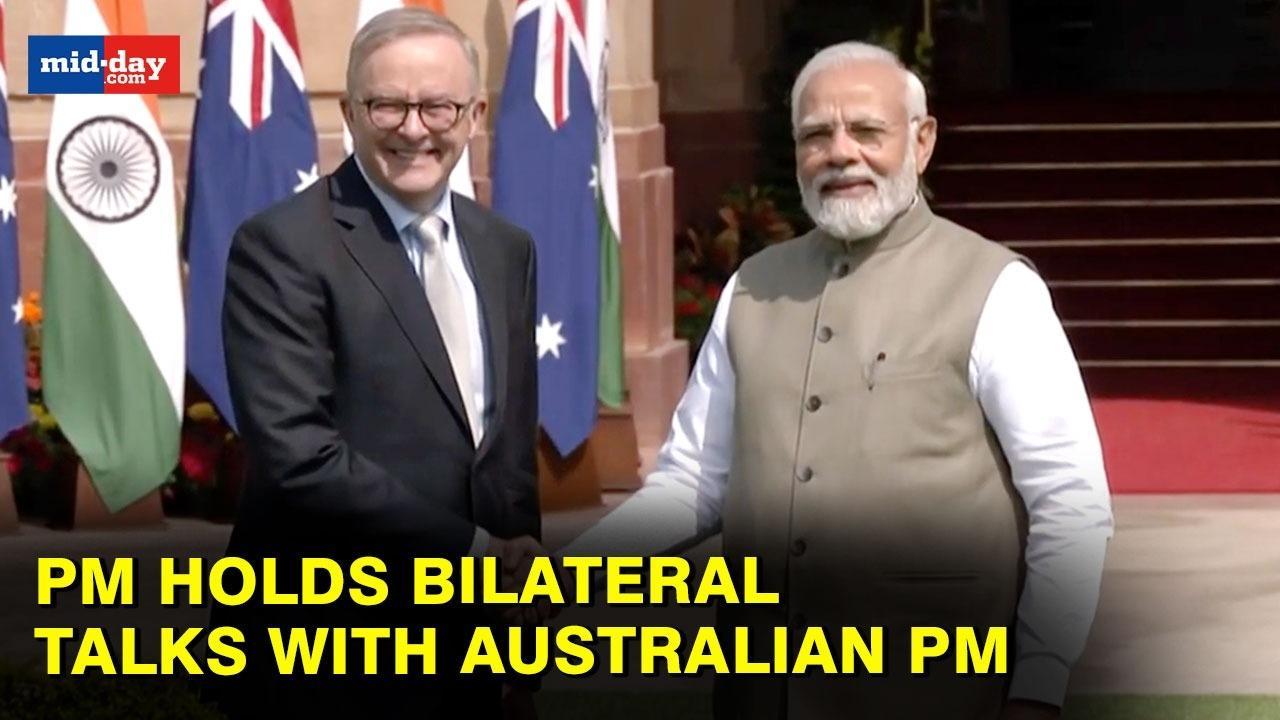 Prime Minister Modi Holds Bilateral Talks With Aus PM Anthony Albanese In Delhi
