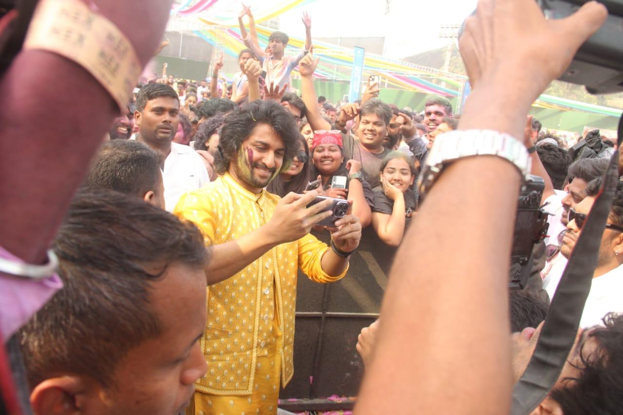 Nani is currently in the city to promote his upcoming film 'Dasara'. The film also stars Keerthy Suresh in the lead