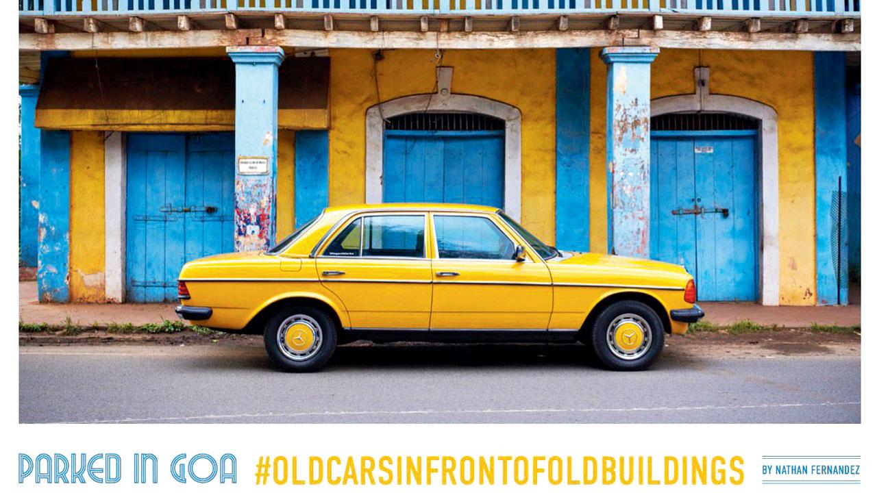 A photo from Nathan Fernandez’s picture series, Parked in Goa, features in the magazine