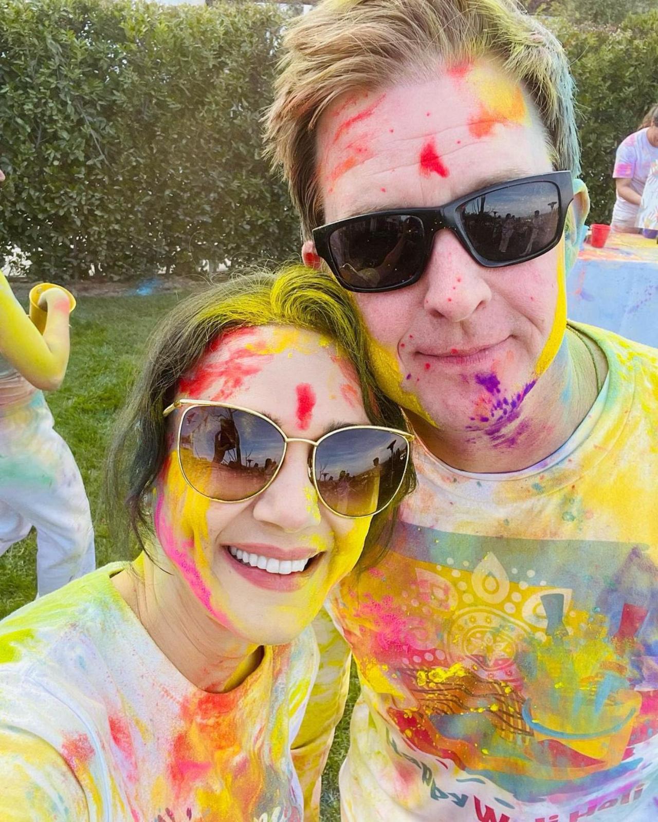 Preity also shared some glimpses from her celebration and thanked Priyanka and Nick for hosting such a fun Holi
