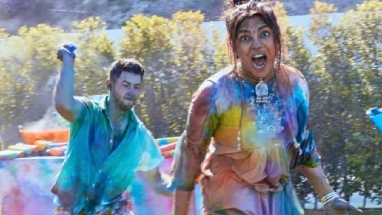 Priyanka Chopra, Nick Jonas take Holi 'very seriously' and this photo from their Holi party is a proof!